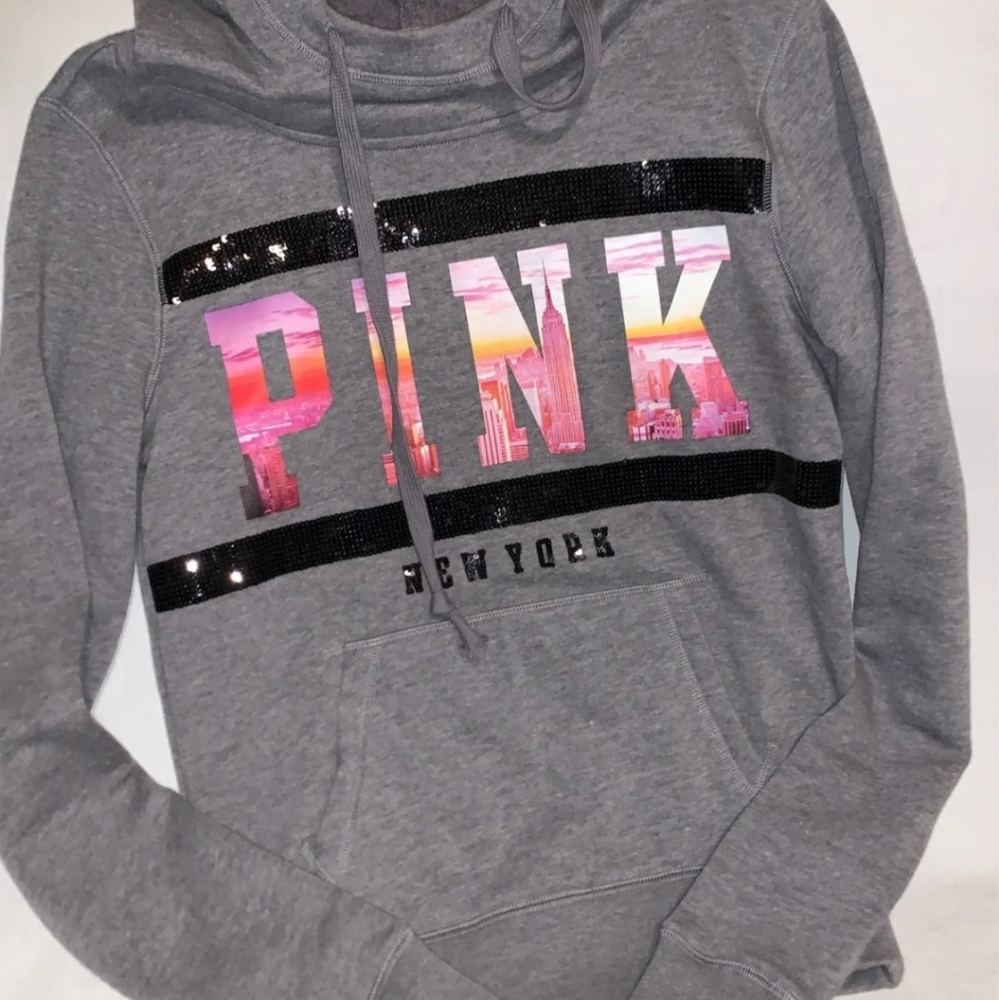 Pink nyc hoodie